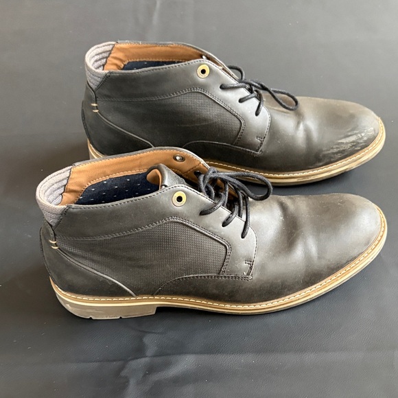 Rye Black Leather Chukka Boots Men’s Size 10.5 Casual Lace Up Ankle Boots main image 5